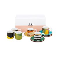 Set of 6 Sarb Espresso Cups and Saucers, small